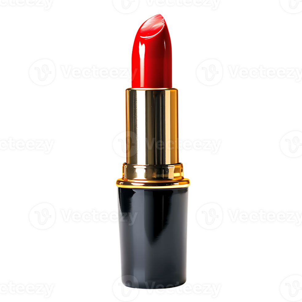 Red lipstick isolated against transparent background png