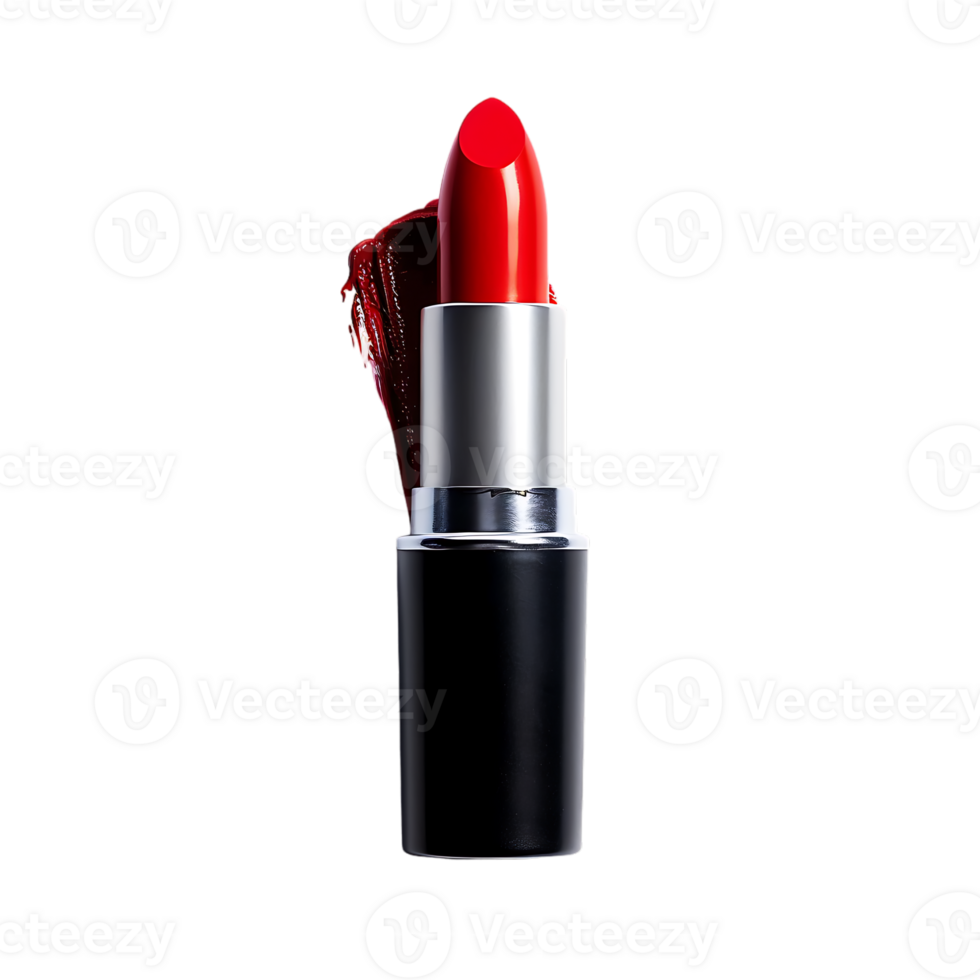 Red lipstick isolated against transparent background png