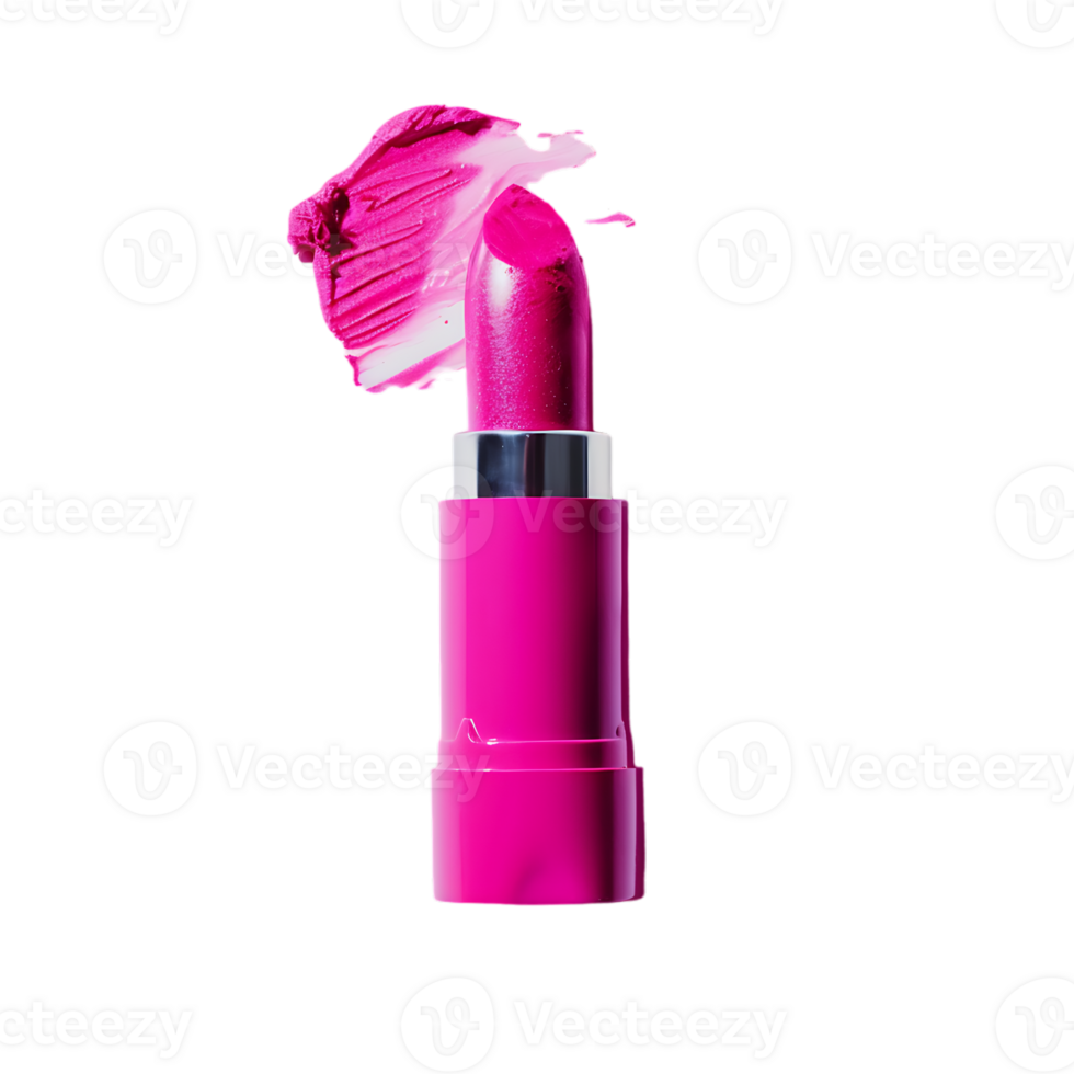 Pink lipstick isolated against transparent background png