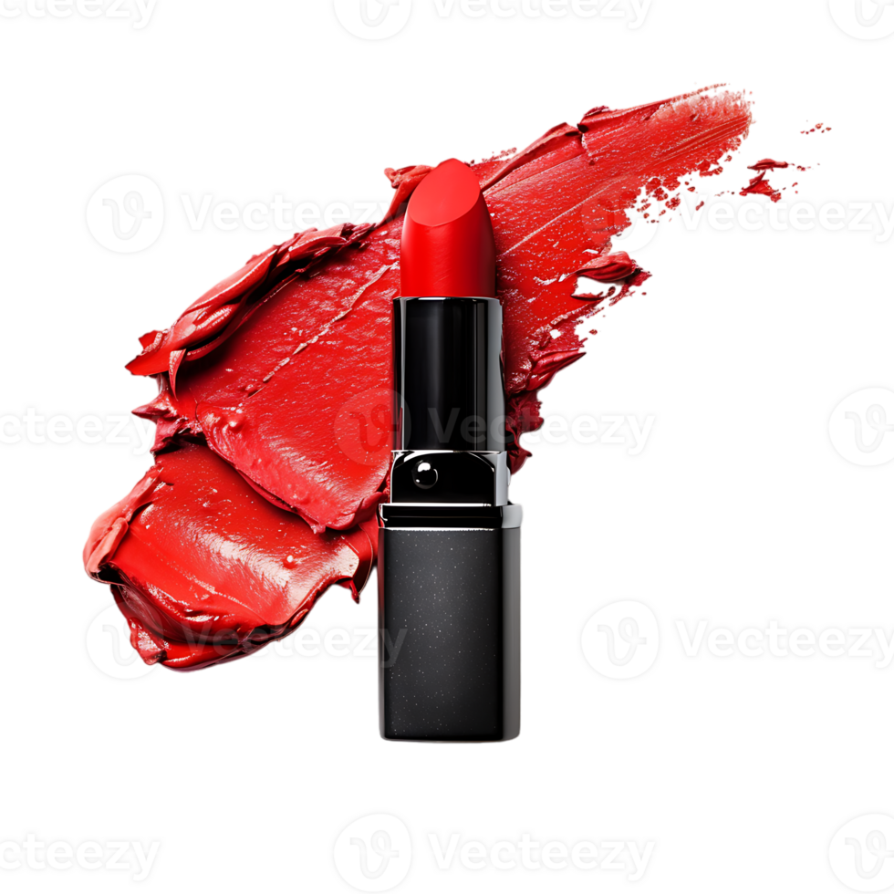 Red lipstick isolated against transparent background png