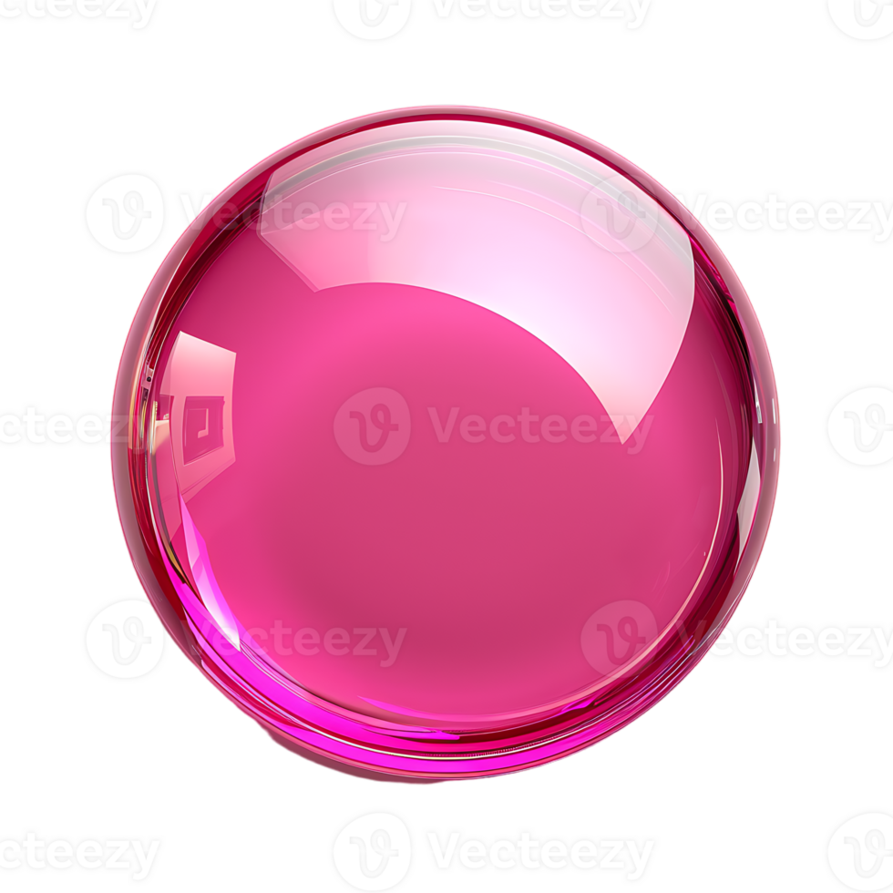 Support manager luxurious glossy pink round button abstract png