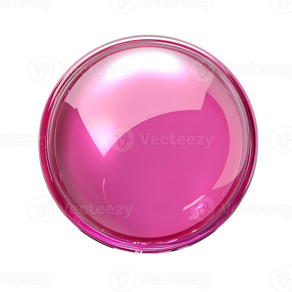 Support manager luxurious glossy pink round button abstract png