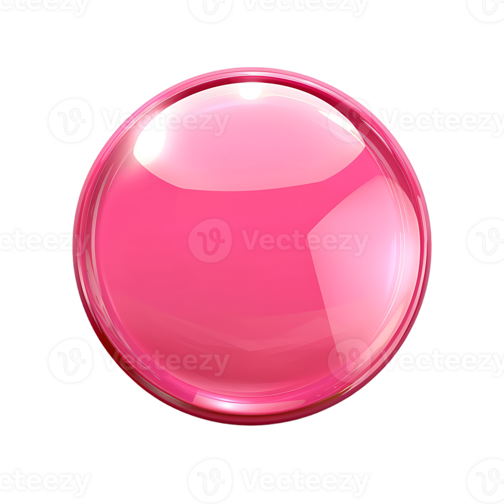 Support manager luxurious glossy pink round button abstract png