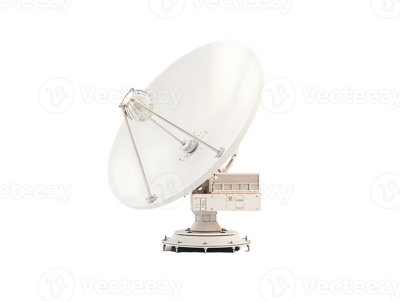 A satellite dish high resolution stands alone against a transparent background in the image png