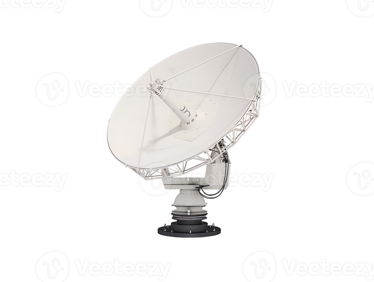 A satellite dish high resolution stands alone against a transparent background in the image png
