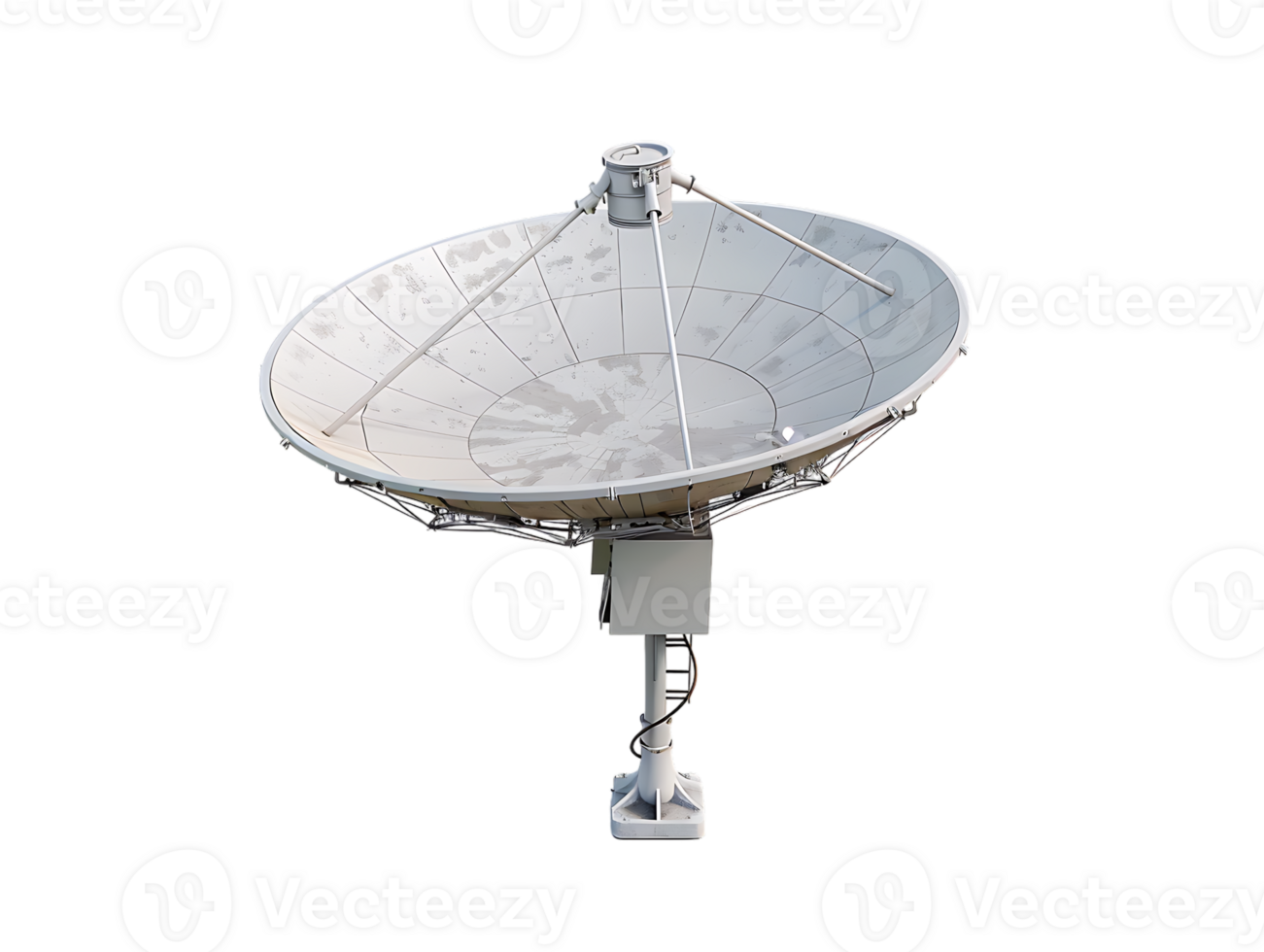 A satellite dish high resolution stands alone against a transparent background in the image png