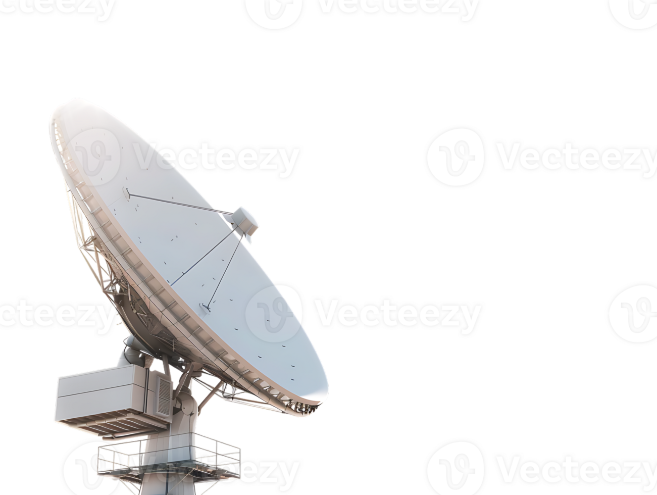 A satellite dish high resolution stands alone against a transparent background in the image png
