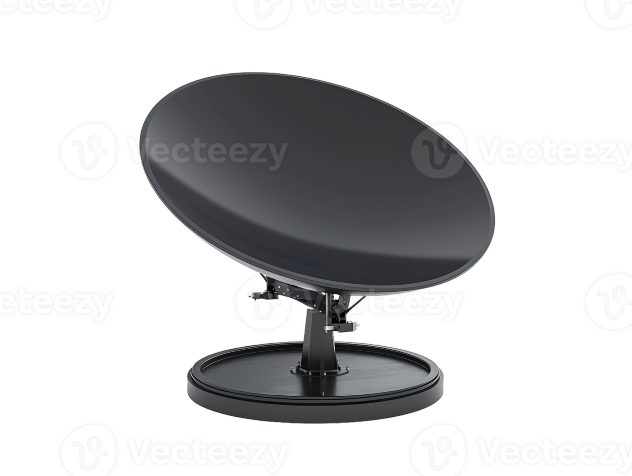 A satellite dish high resolution stands alone against a transparent background in the image png