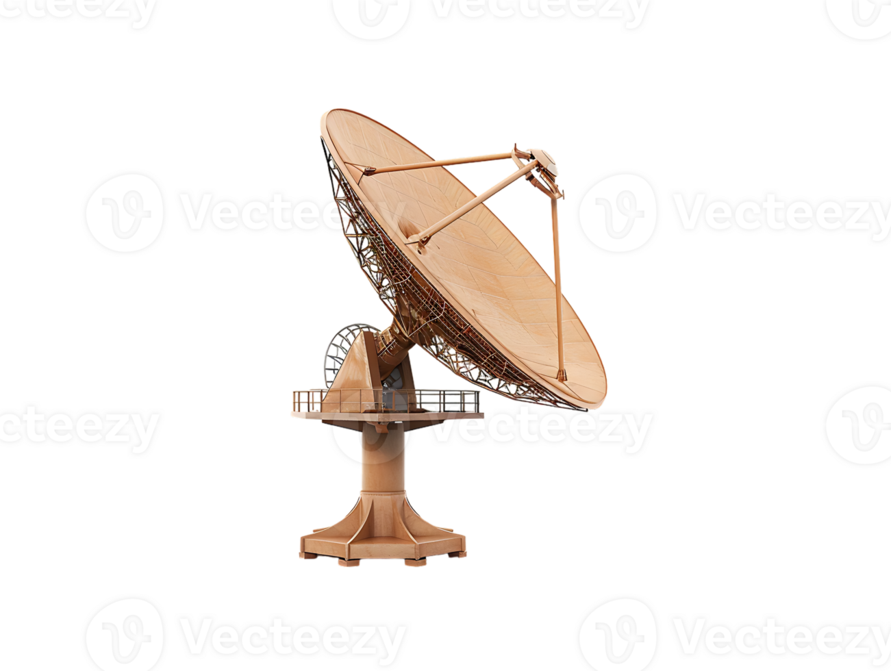 A satellite dish high resolution stands alone against a transparent background in the image png