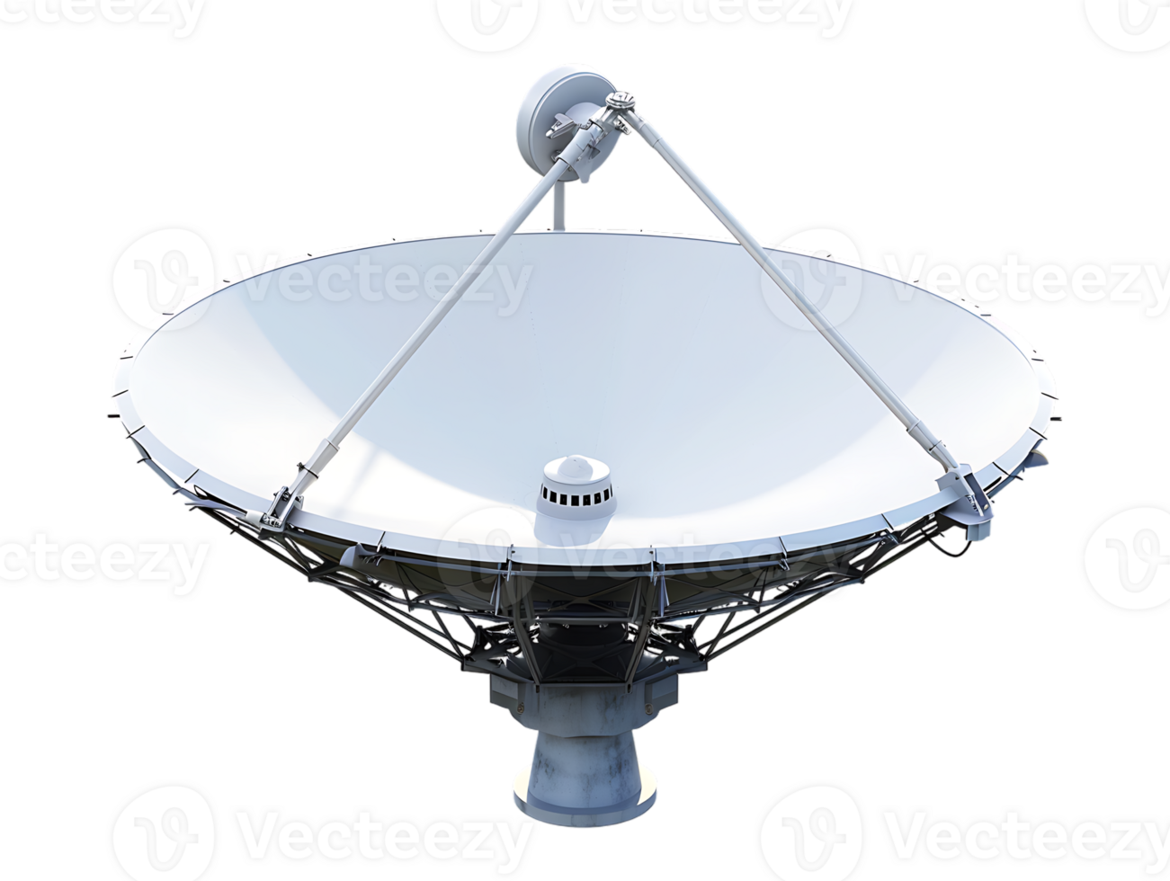 A satellite dish high resolution stands alone against a transparent background in the image png