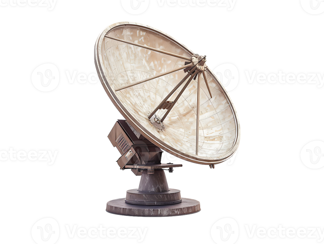 A satellite dish high resolution stands alone against a transparent background in the image png