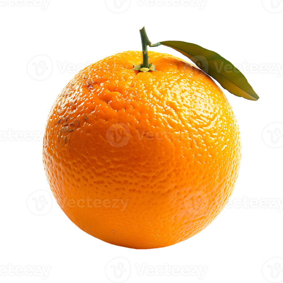Studio shot of fresh natural orange isolated on a transparent background png