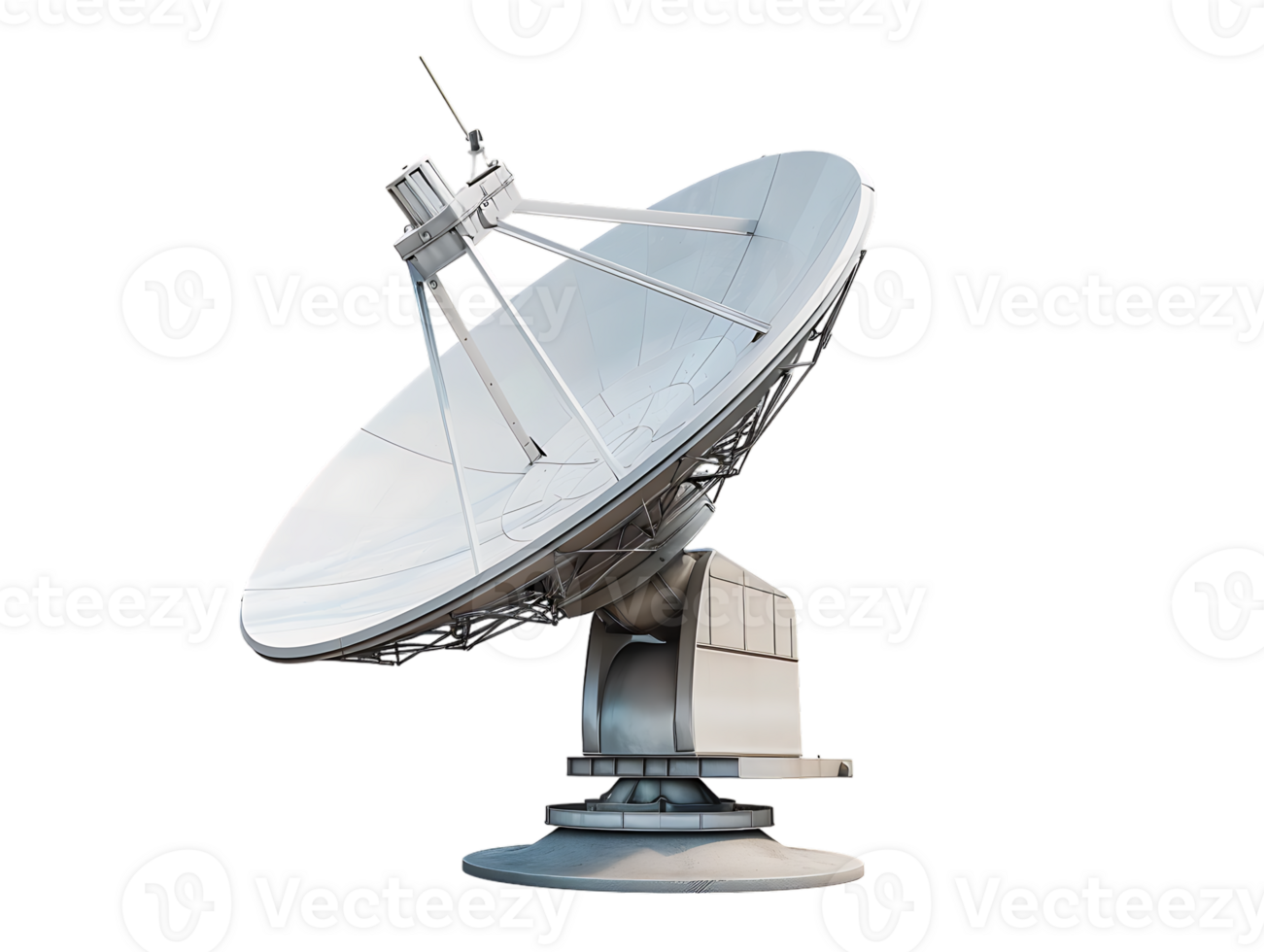 A satellite dish high resolution stands alone against a transparent background in the image png