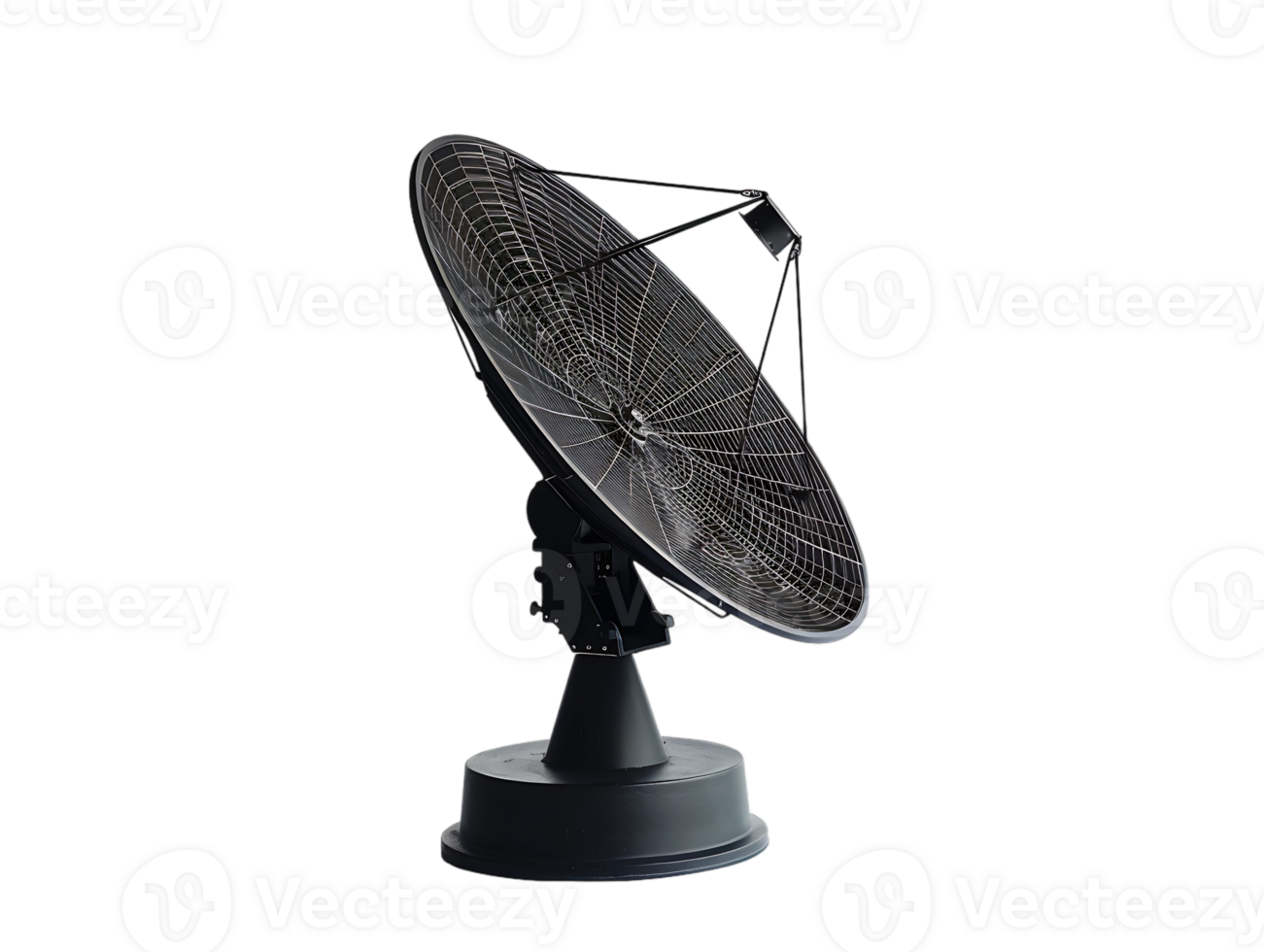 A satellite dish high resolution stands alone against a transparent background in the image png