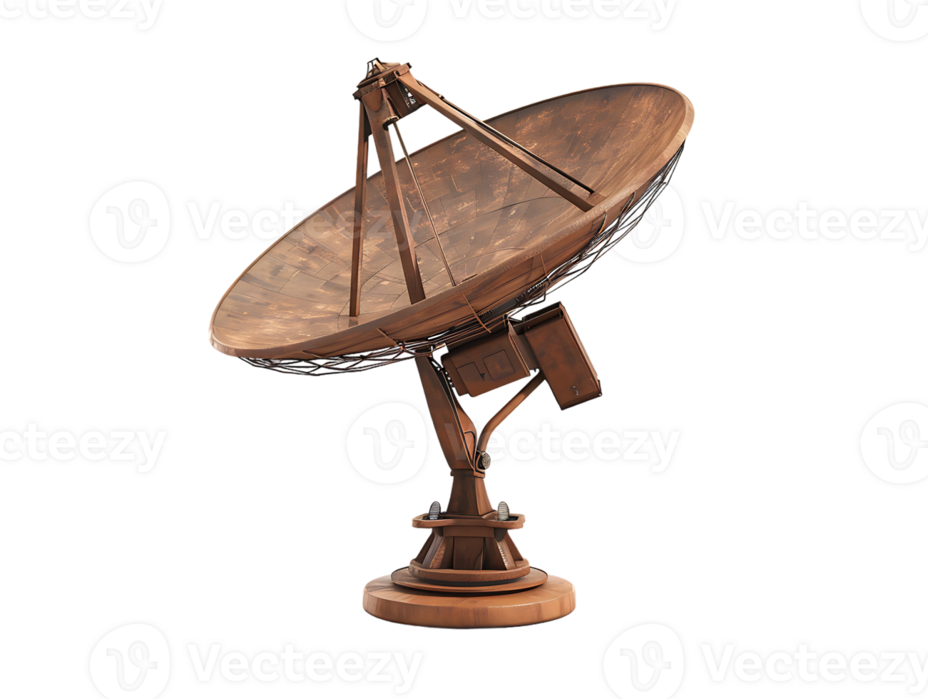 A satellite dish high resolution stands alone against a transparent background in the image png