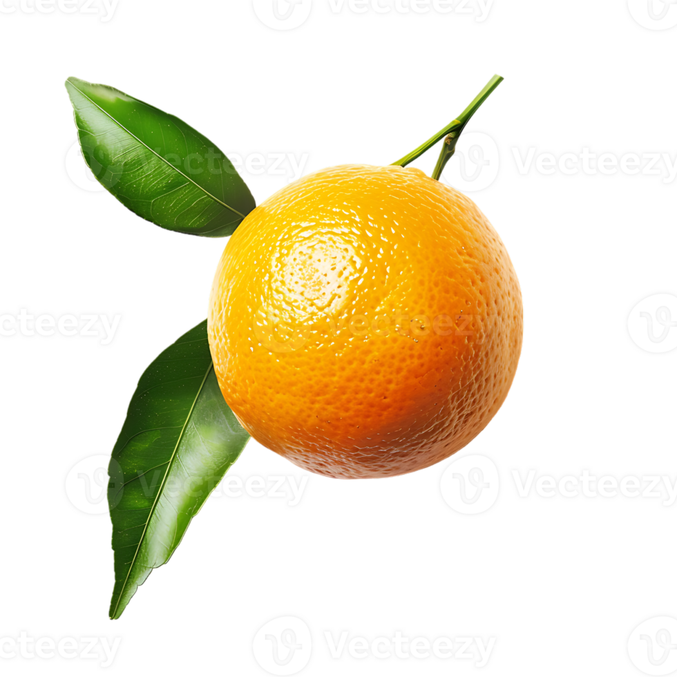 Studio shot of fresh natural orange isolated on a transparent background png