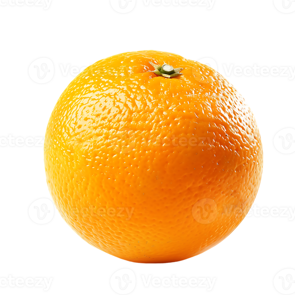 Studio shot of fresh natural orange isolated on a transparent background png