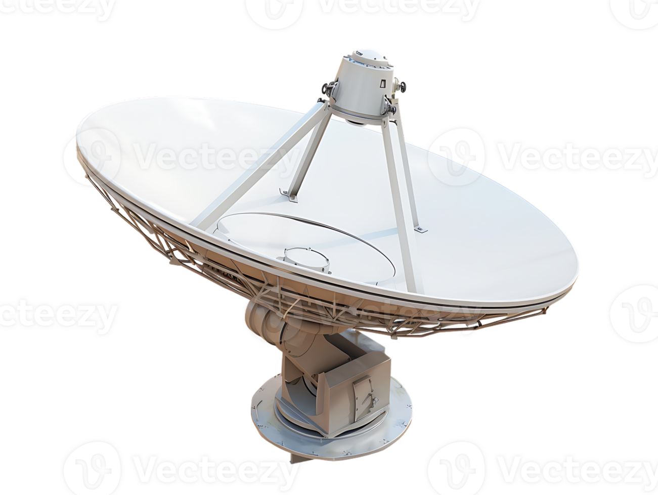 A satellite dish high resolution stands alone against a transparent background in the image png