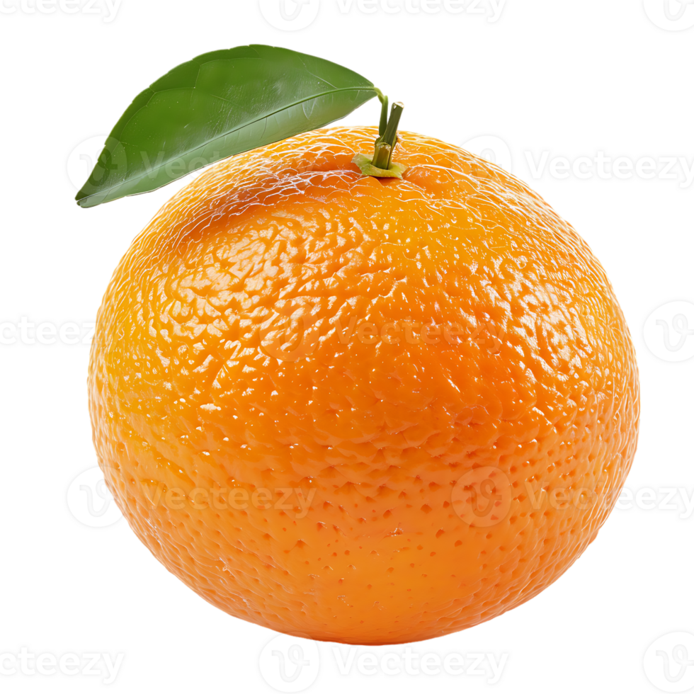 Studio shot of fresh natural orange isolated on a transparent background png
