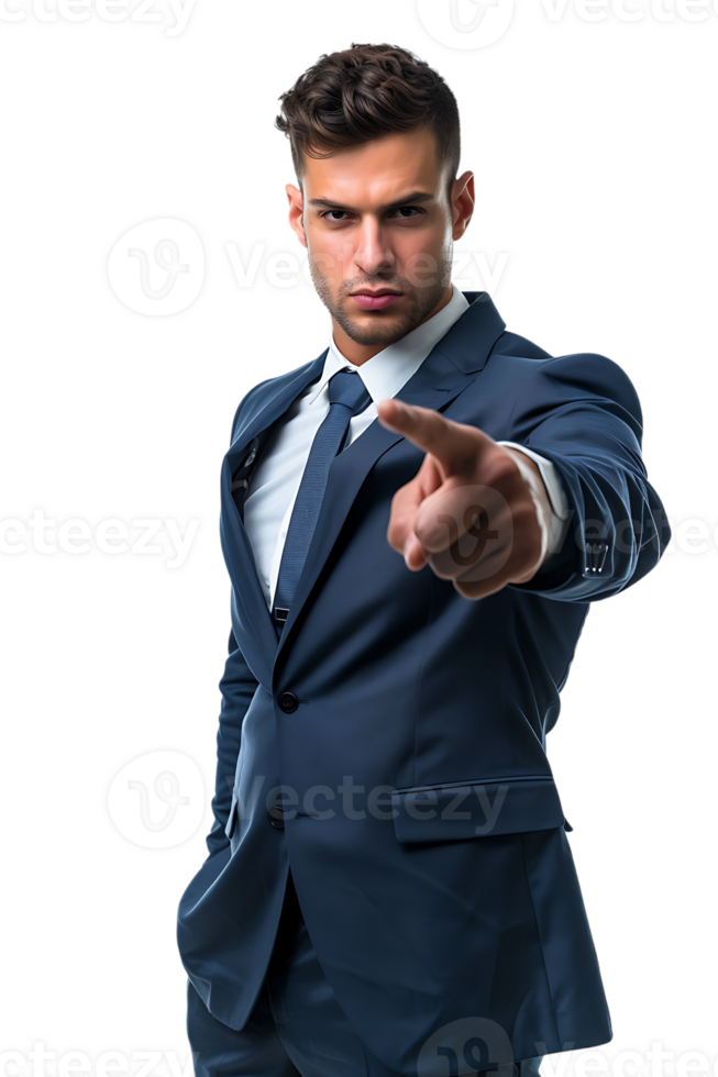 An American businessman pointing forward showing We want you png