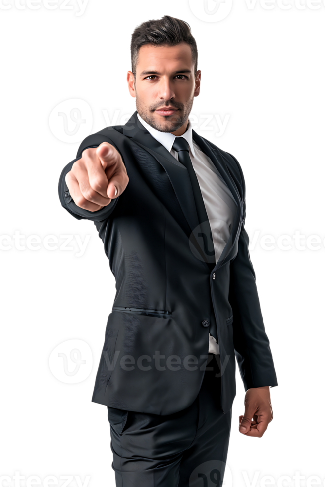 An American businessman pointing forward showing We want you png