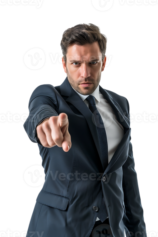 An American businessman pointing forward showing We want you png
