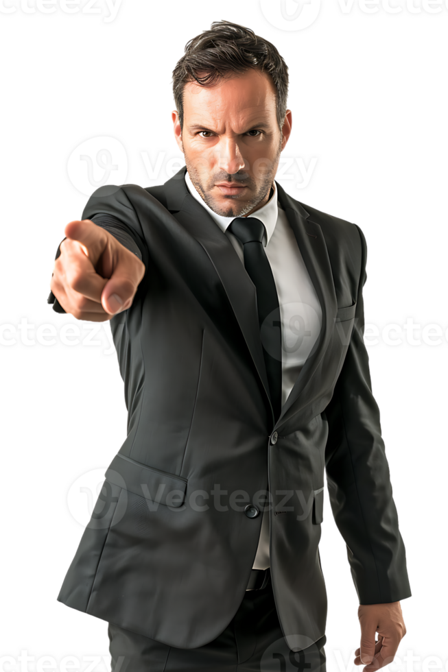 An American businessman pointing forward showing We want you png