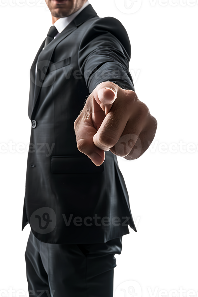 An American businessman pointing forward showing We want you png