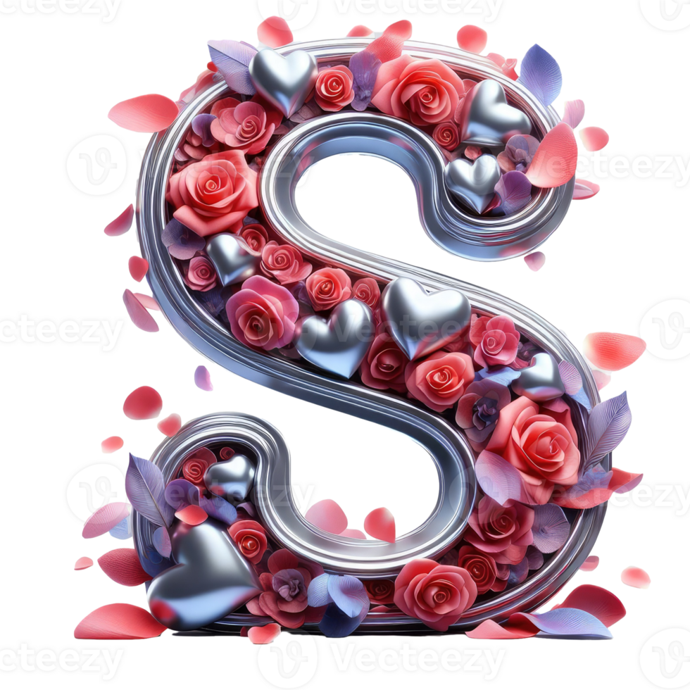 Textured Letter S png