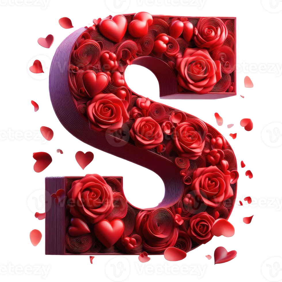 Textured Letter S png