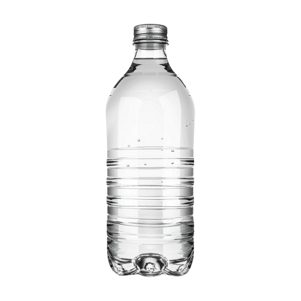 Plain Water Bottle on Transparent Background png