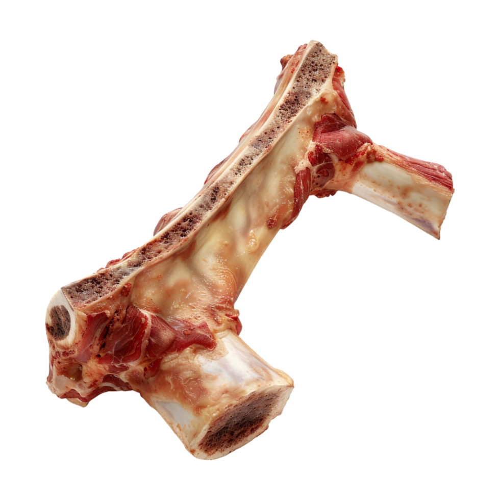 Bone with Meat on Transparent Background png