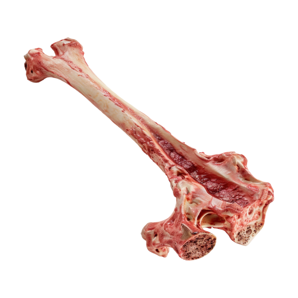 Bone with Meat on Transparent Background png