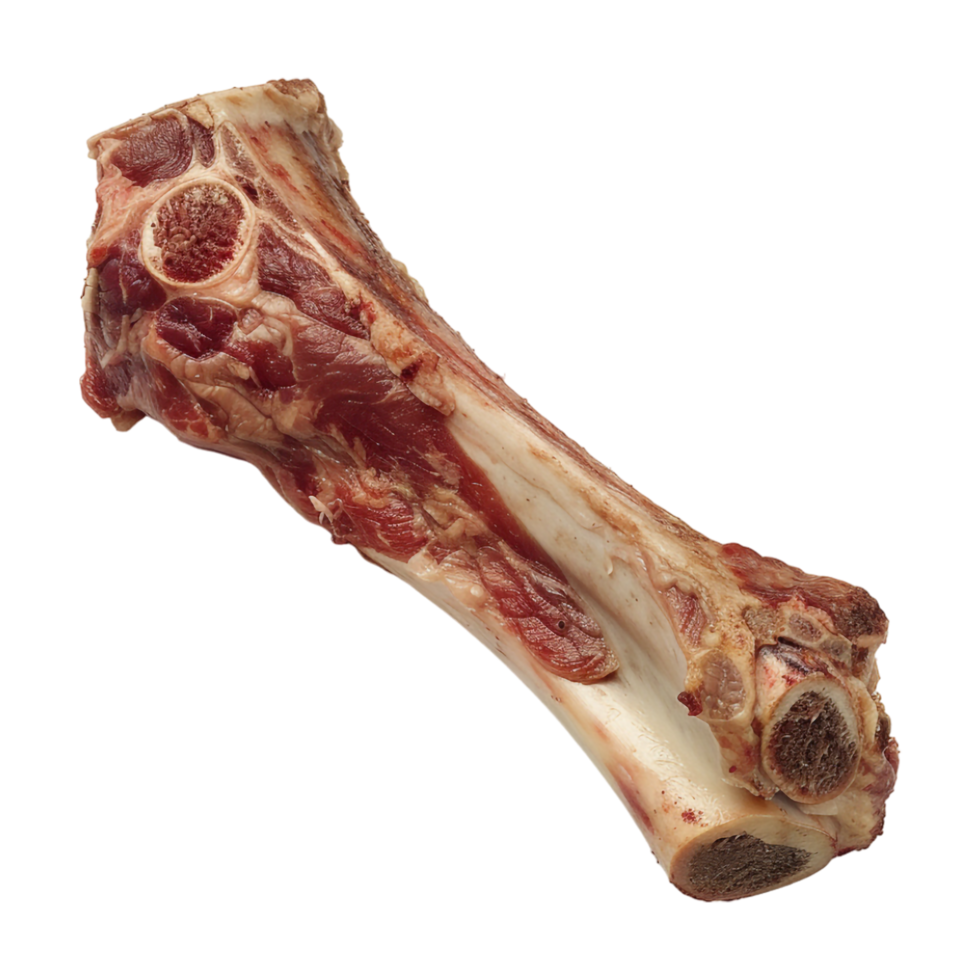 Bone with Meat on Transparent Background png