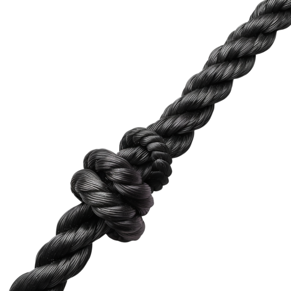 Black Rope on Transparent Background png