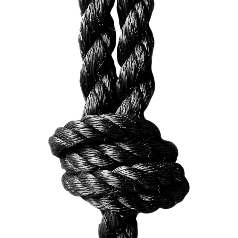 Black Rope on Transparent Background png