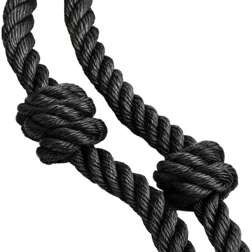 Black Rope on Transparent Background png