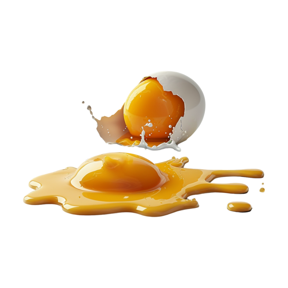 Egg with Shell on Transparent Background png