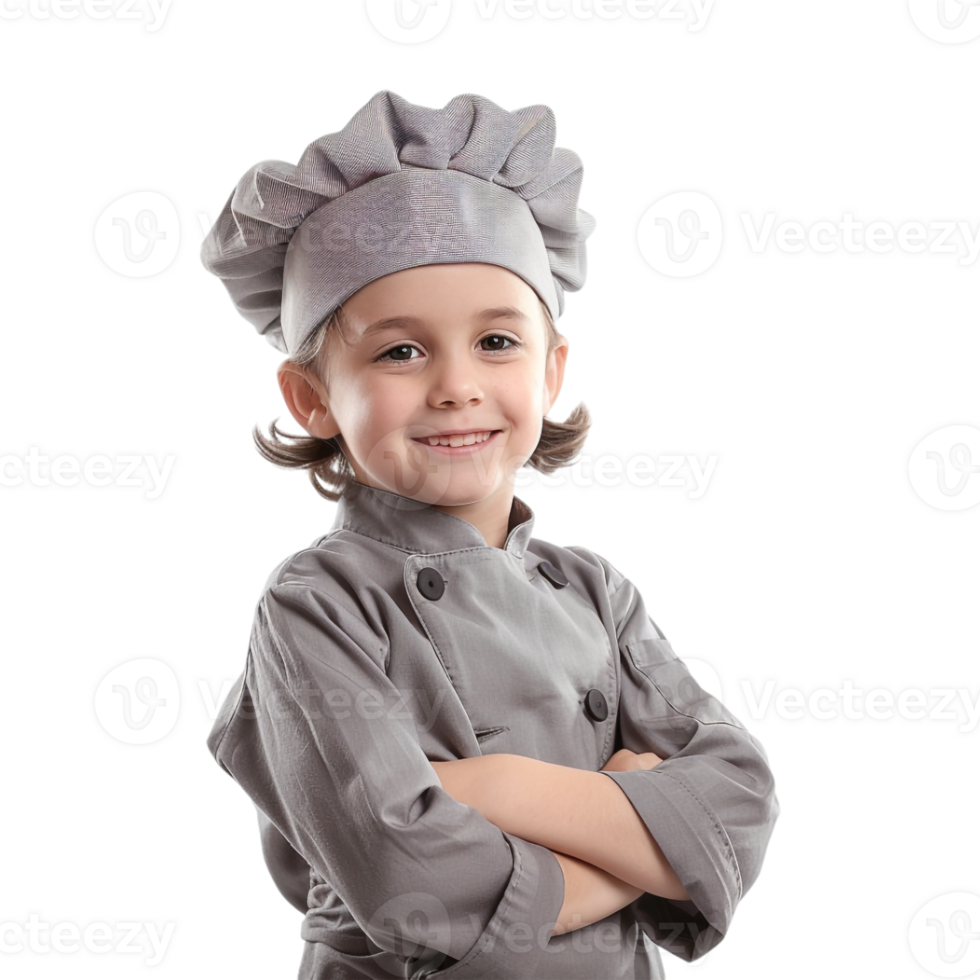 Little Boy Chef on Transparent Background png