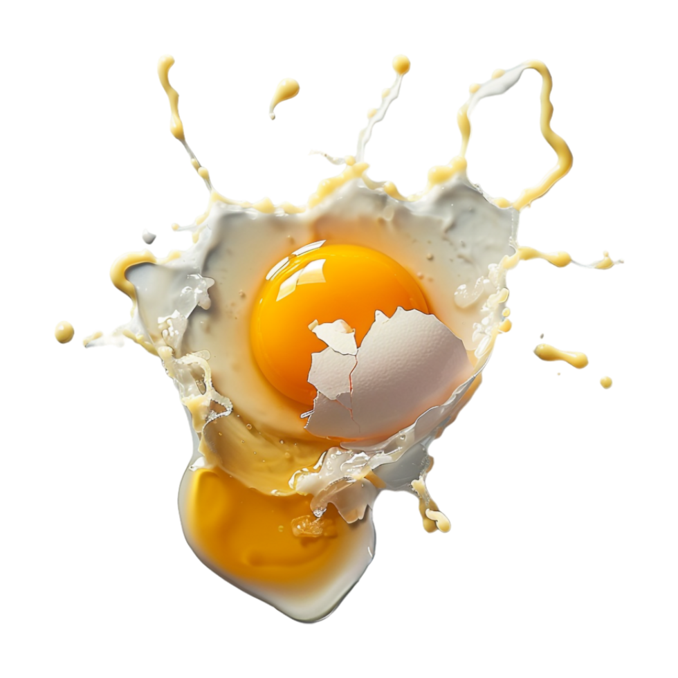 Egg with Shell on Transparent Background png