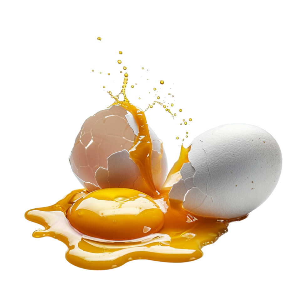 Egg with Shell on Transparent Background png