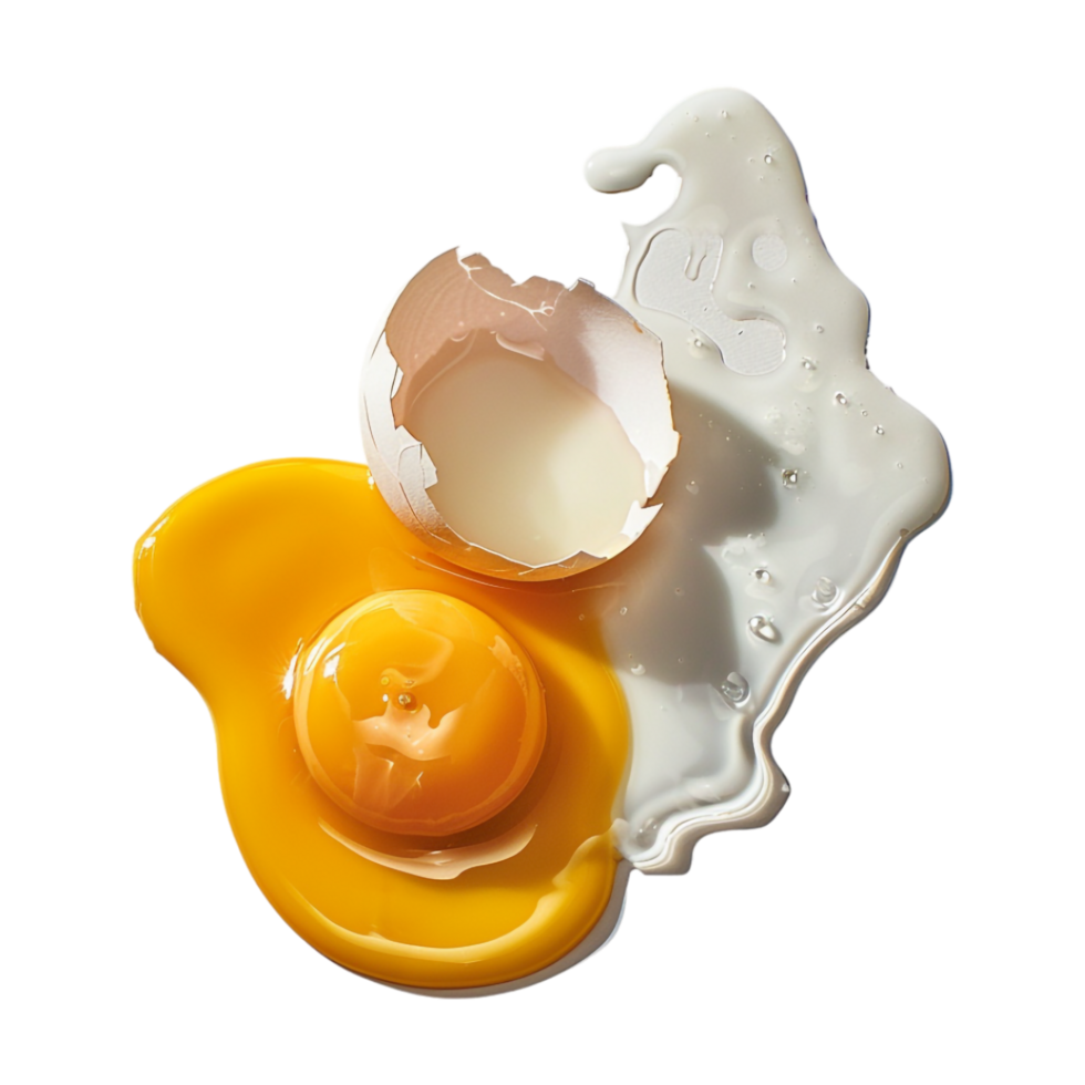 Egg with Shell on Transparent Background png