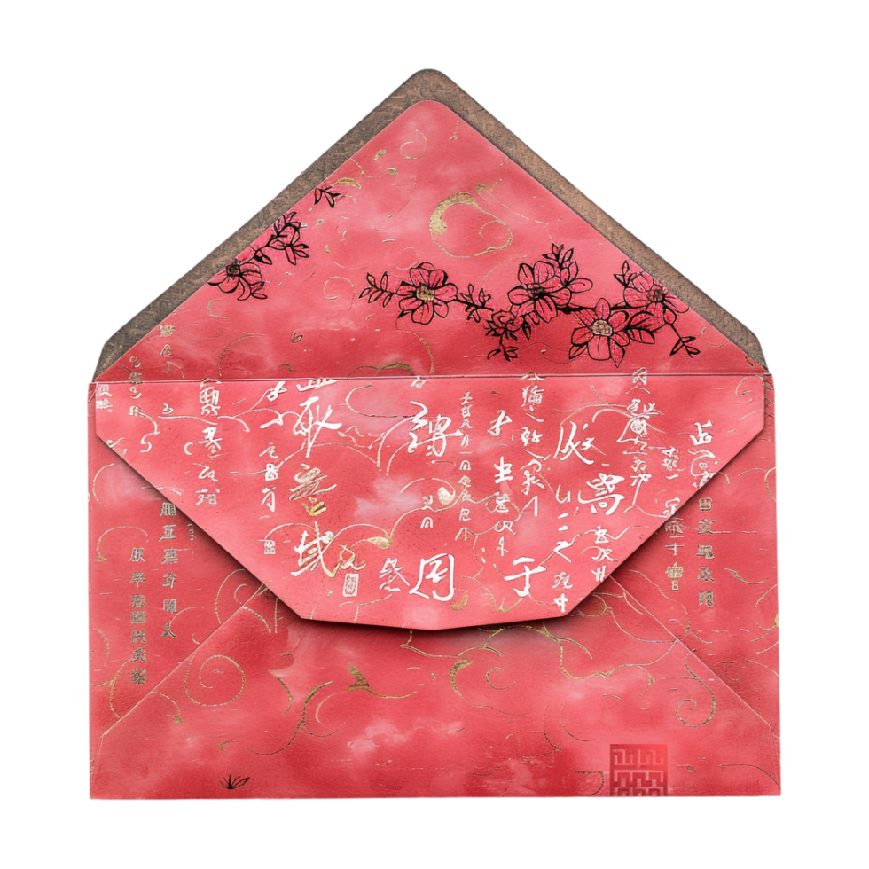 Chinese Envelop on Transparent Background png
