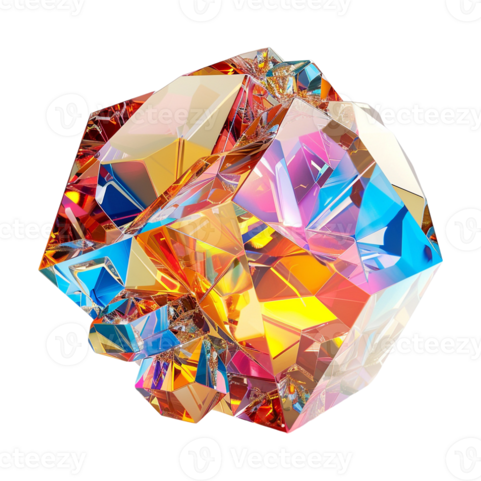 Gemstone Crystal on Transparent Background png