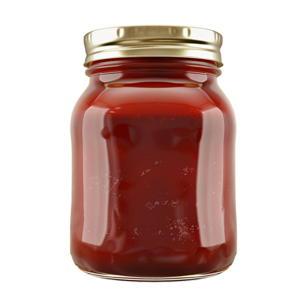 Tomato Ketchup Jar on Transparent Background png