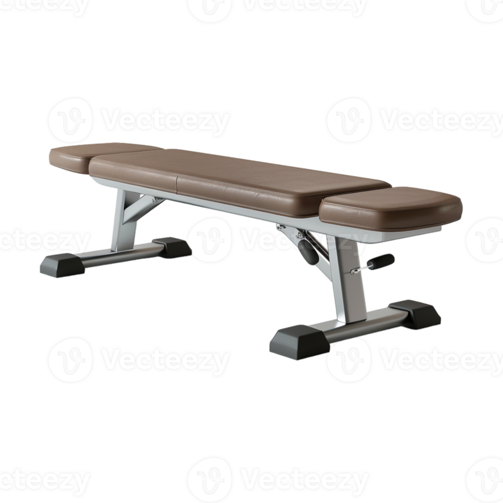 Flat Weight Bench on Transparent Background png