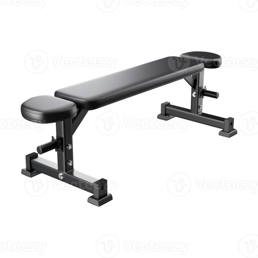 Flat Weight Bench on Transparent Background png