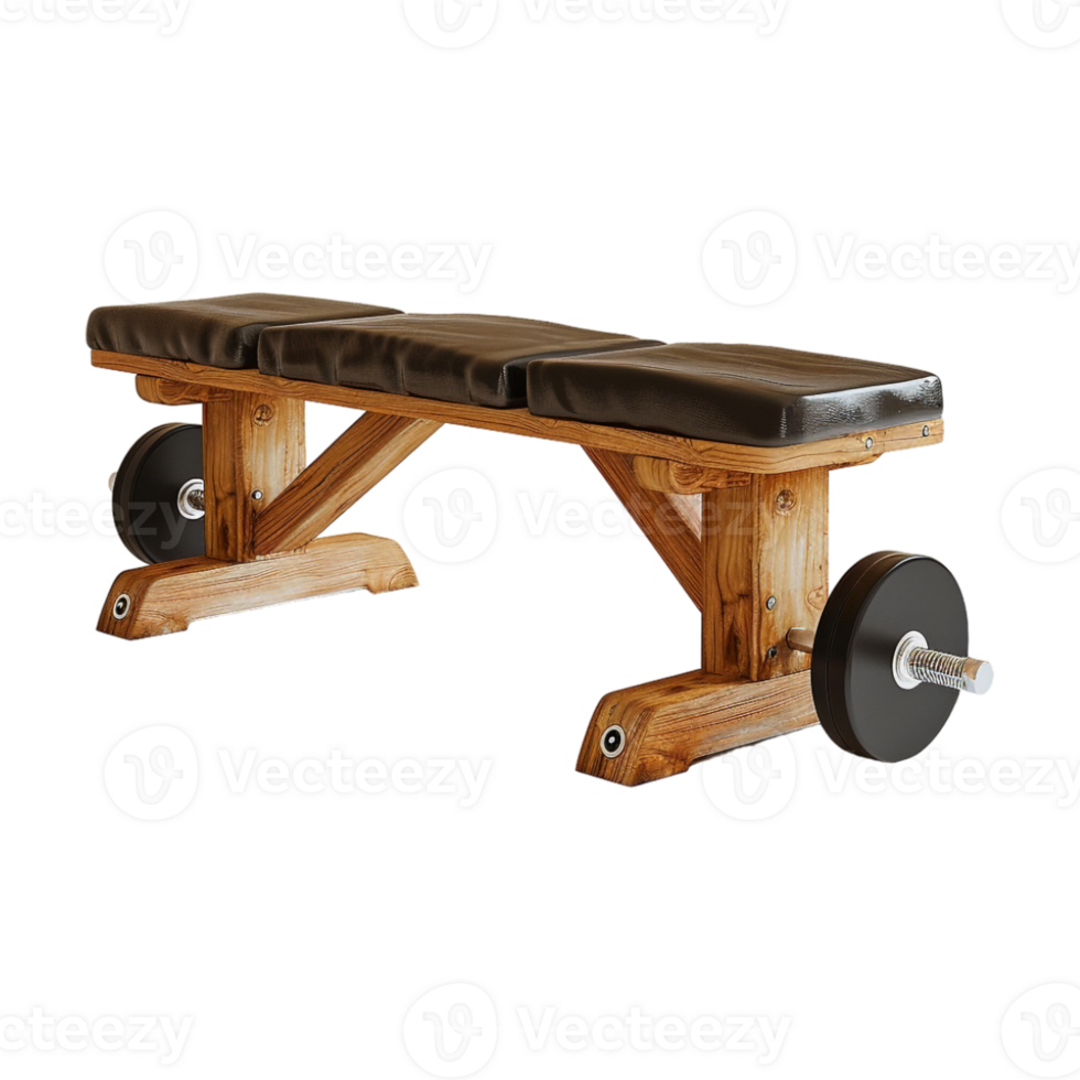 Flat Weight Bench on Transparent Background png