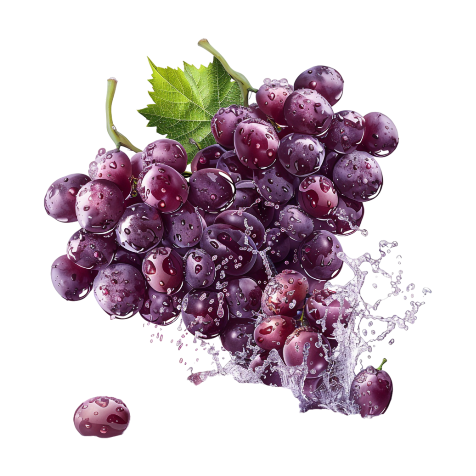Grapes Explosion on Transparent Background png