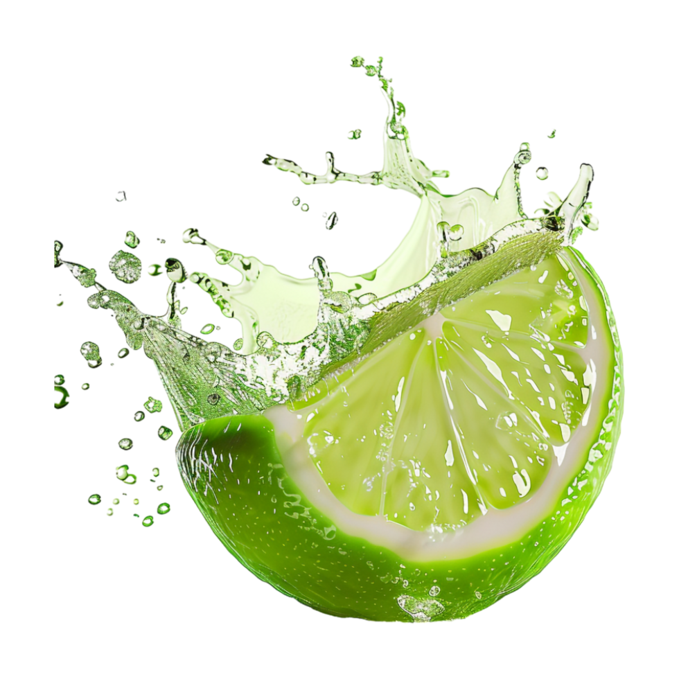 Lemon Splash on Transparent Background png